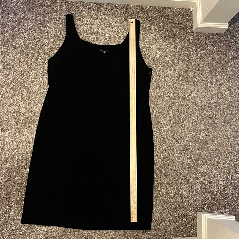 Eileen Fisher Black Sleeveless V-Neck Midi Dress size large - Picture 4 of 10